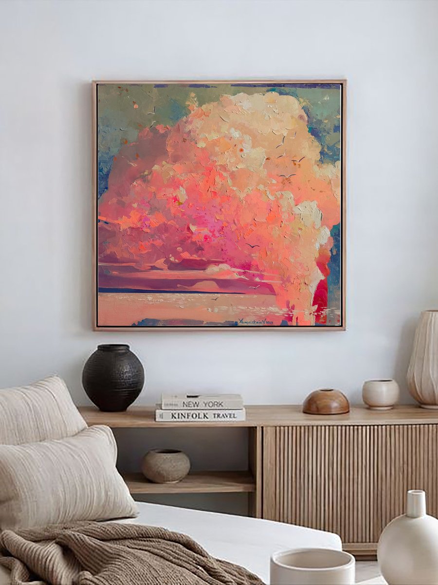The Magical Sky Of Sicily By Natalia Yampolskaia, 24 X 24, Artwork For Sale On Artfinder