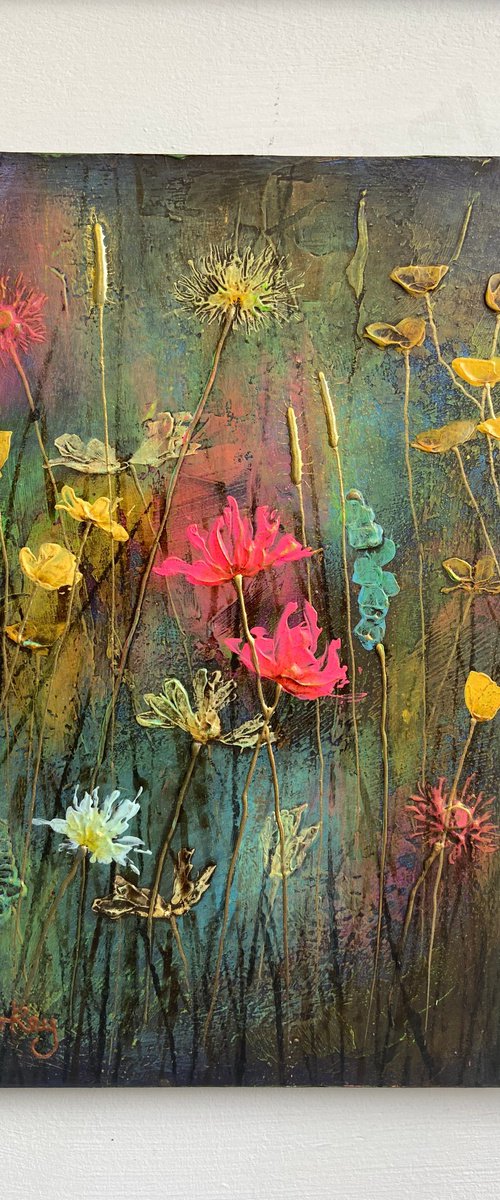 'Abstract Floral Painting 8’ by Jo Starkey