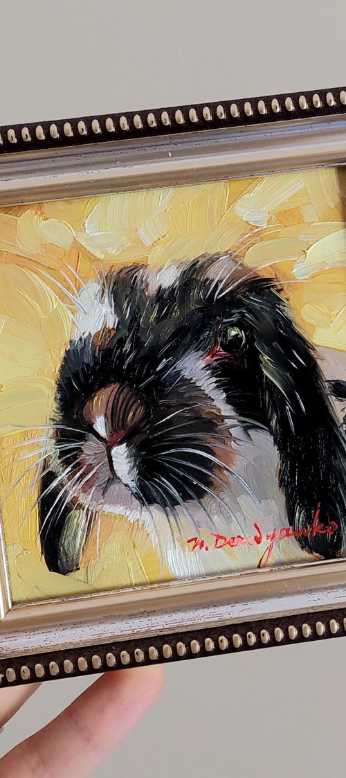 Cute rabbit by Nataly Derevyanko
