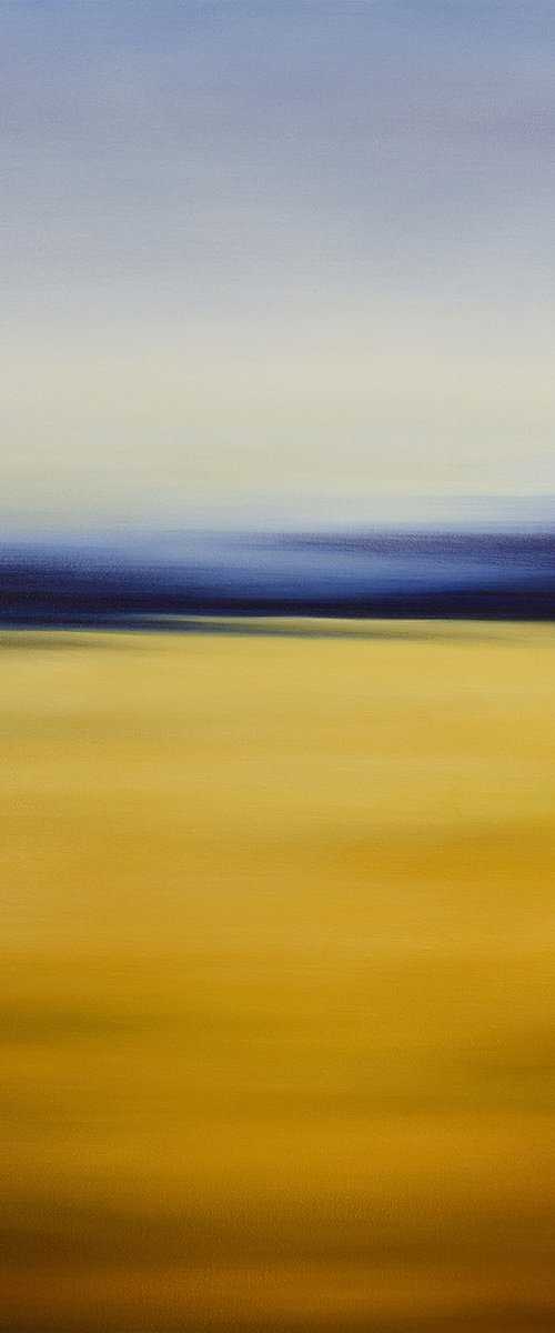 Wheat Field - Abstract Field by Suzanne Vaughan