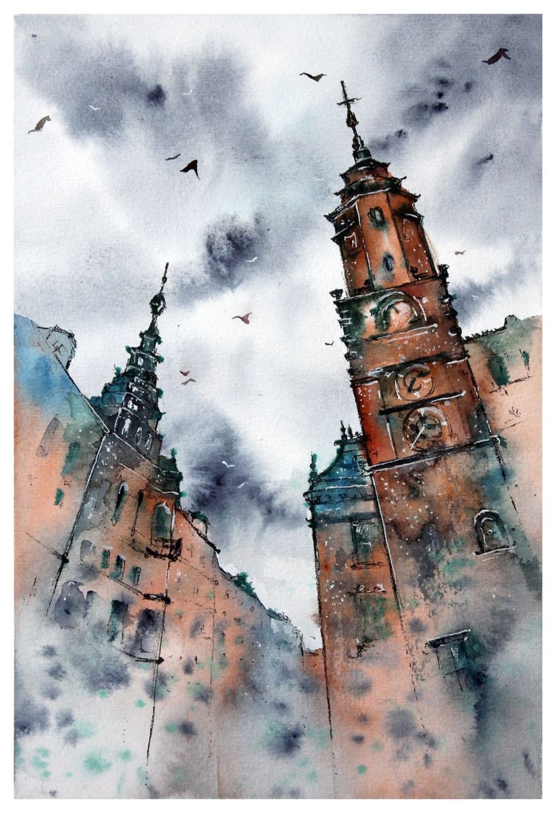 City architecture #4 Watercolour by Svetlana Wittmann | Artfinder