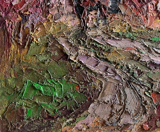 A Horse is Walking Along the Path