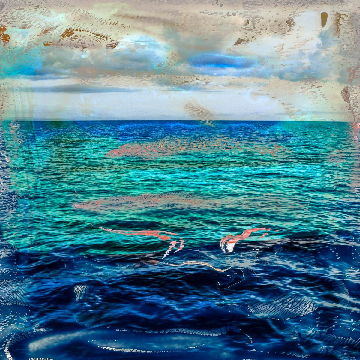 Abstract Landscape Photograph By Sven Pfrommer, 39 X 39", La Mer Xxxii, Original Artwork