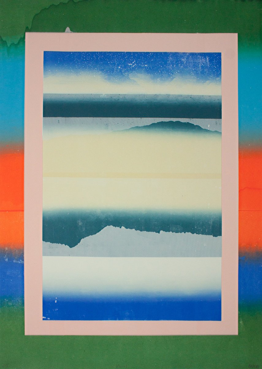 Organic Screenprint , View By Angus Vasili, 23 X 33, Artwork For Sale On Artfinder