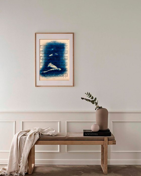 Muse №1 - Contemporary Nude Cyanotype