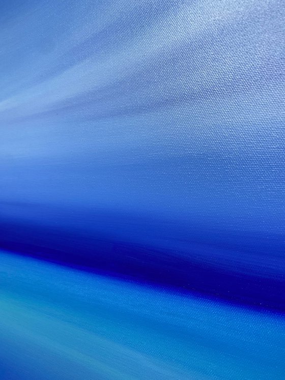 Calm azure sea shore