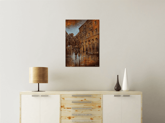Cityscape 50x70cm ,Acrylic/canvas