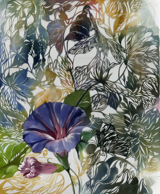 Glory in garden