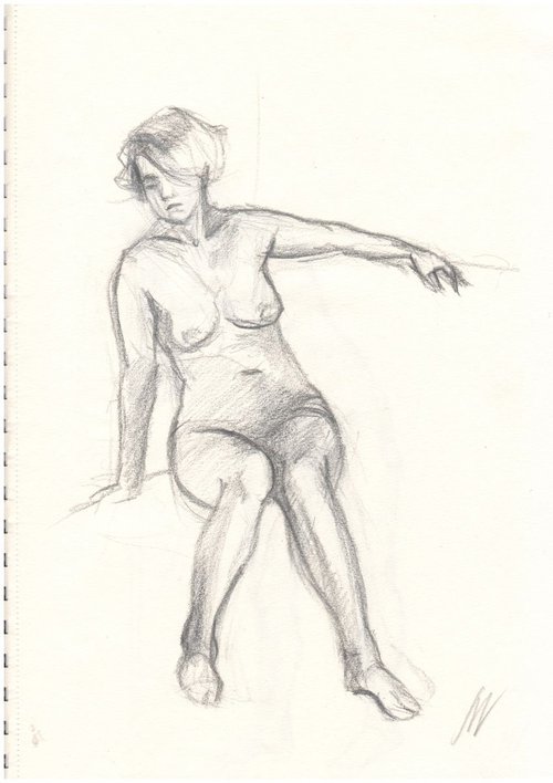 Sketch of Human body. Woman.26 by Mag Verkhovets