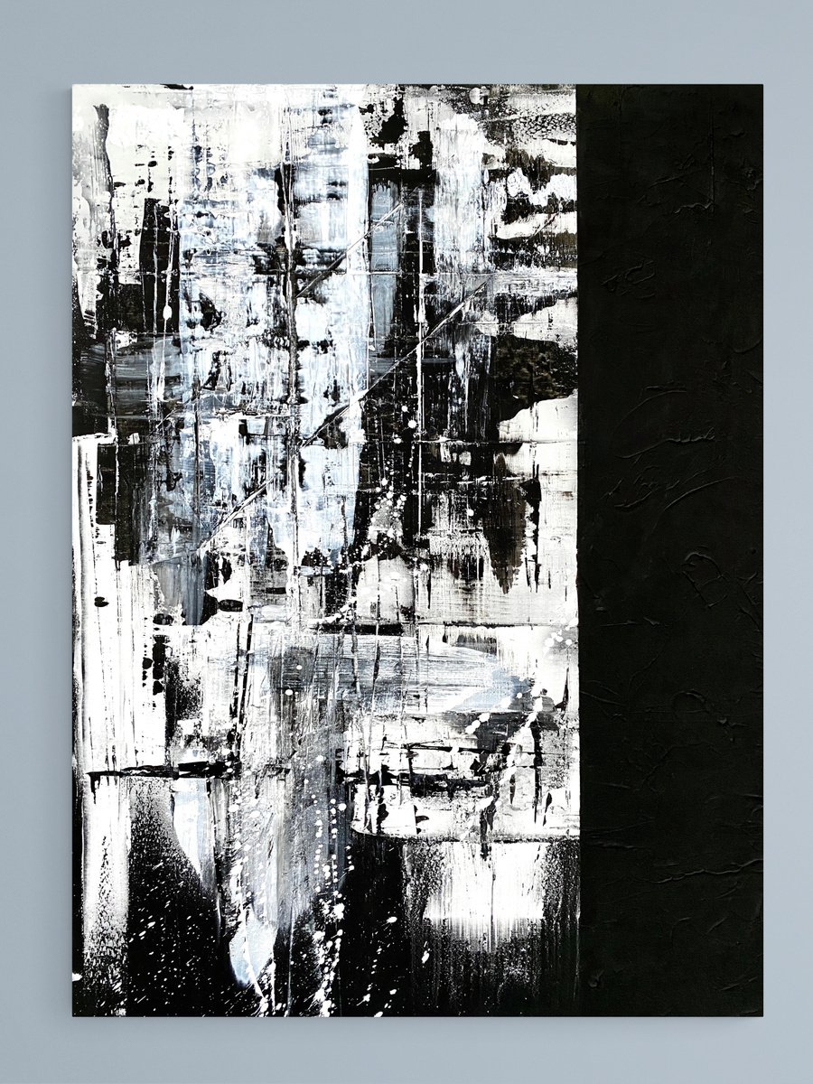 Abstract Painting By Cristina Dalla Valentina, 24 X 31, Graffiti /1, Original Artwork