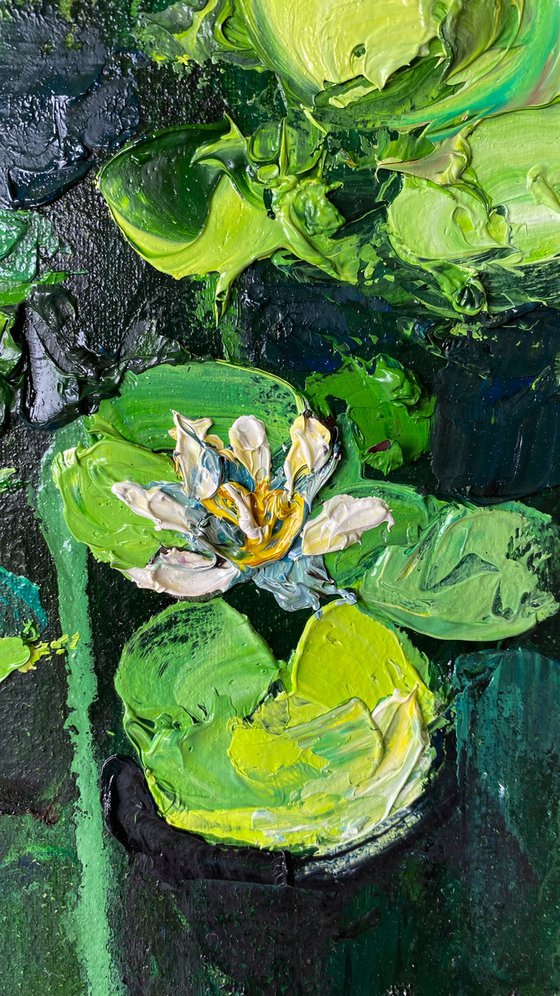 Water Lily Oil Painting