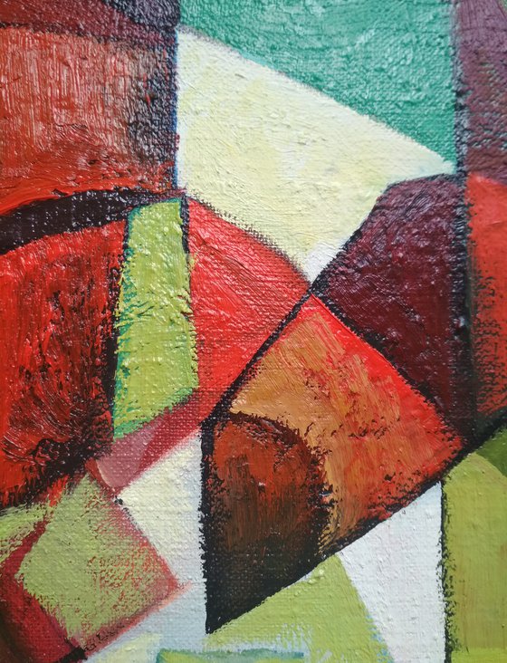 At the window (60x80cm,  oil painting, ready to hang)
