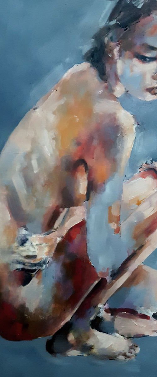 6-25-16 crouching figure by Thomas Donaldson