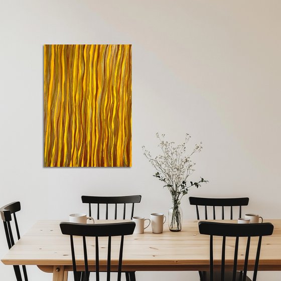 Hand-painted Yellow Gold