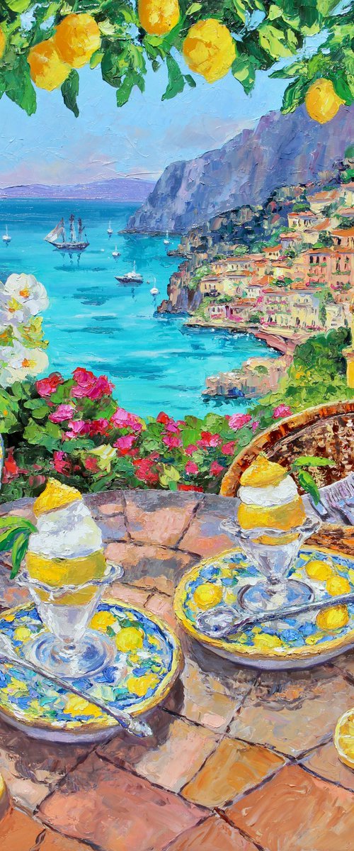 Positano Summer View by Kristen Olson Stone
