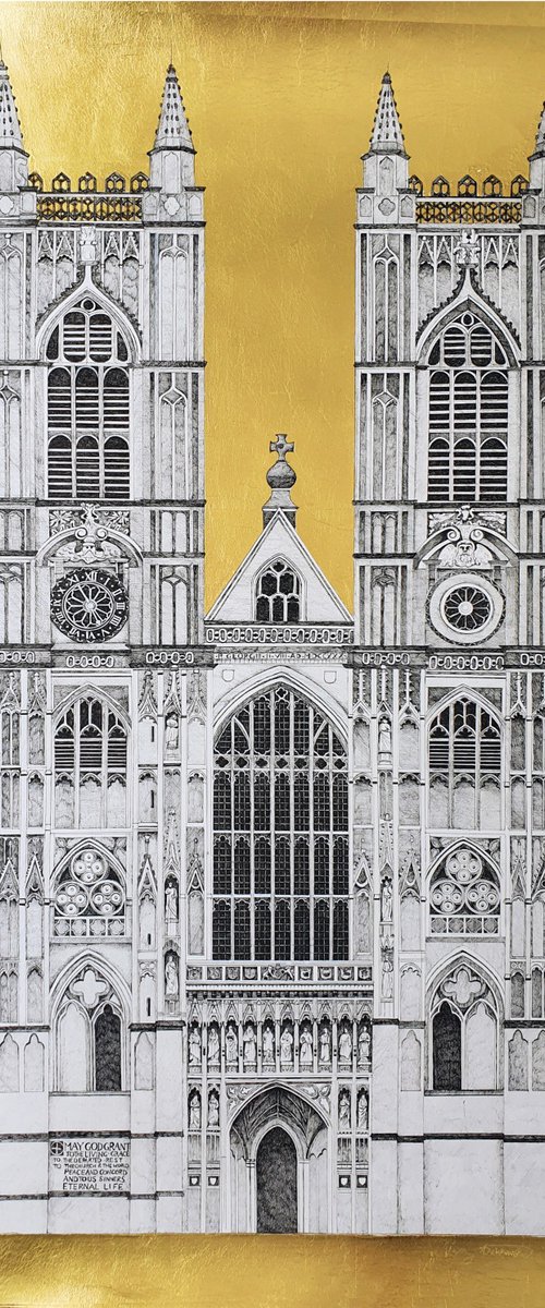 Westminster Abbey West Front by Shelley Ashkowski