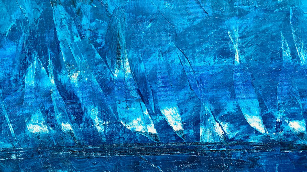  Sailing Regatta 7021 Blue By Anita Kaufmann, 47 X 28, Artwork For Sale On Artfinder