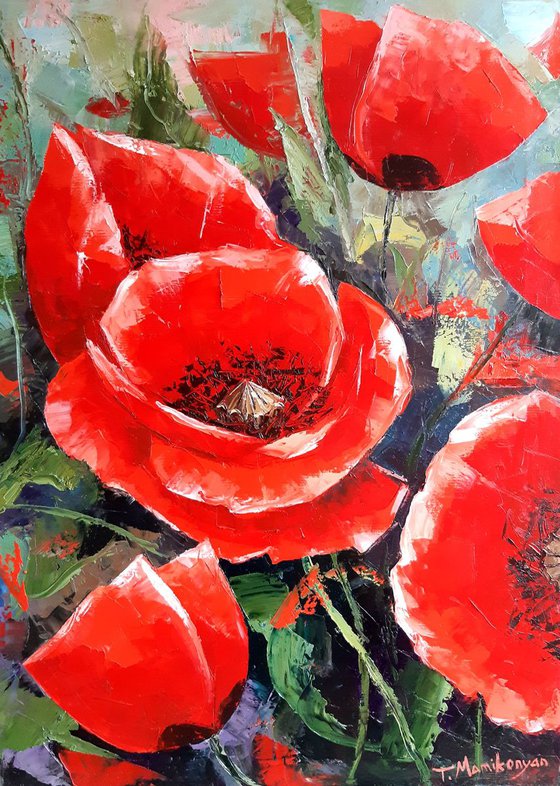 Poppies 50x70cm