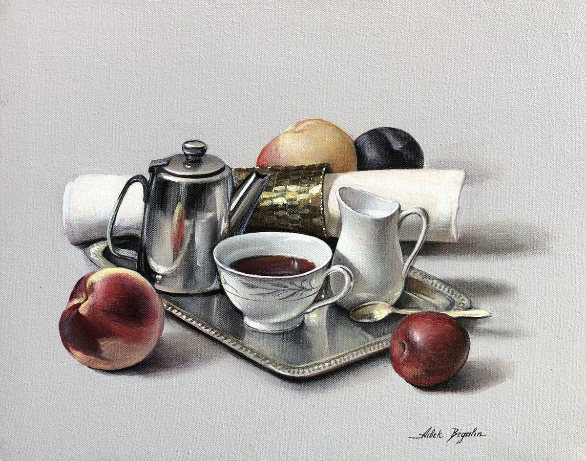 TEA AND FRUITS by Aibek Begalin