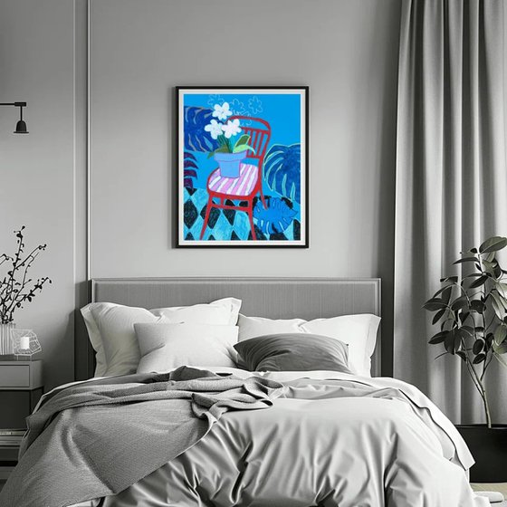 Red Chair Still Life