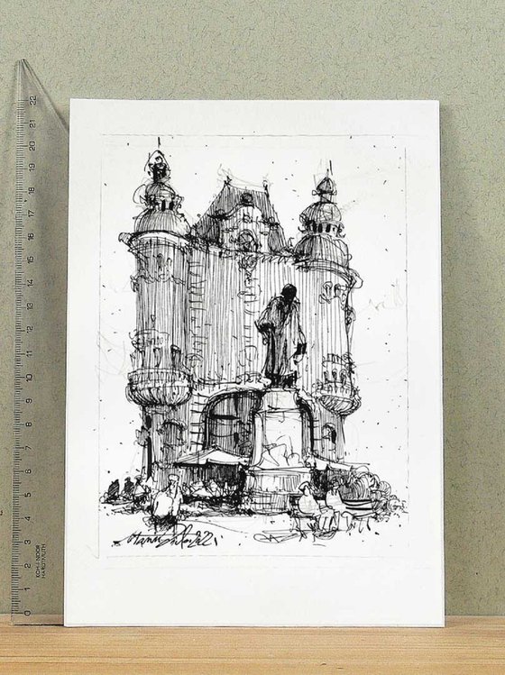 Vienna ink drawing