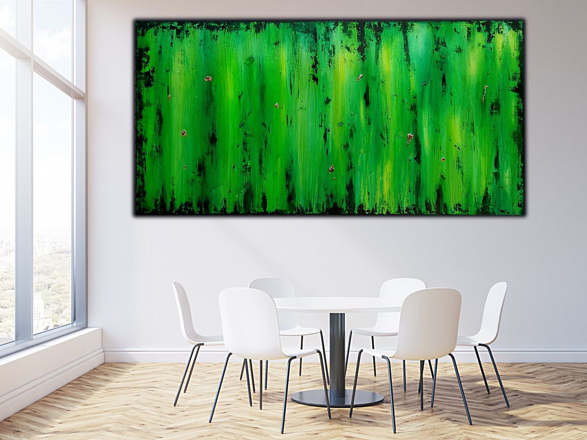 Green Mile - Extra Large Artwork - N3 by Branisa Beric