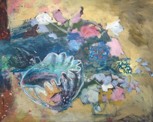 Flowers and Bowl by Elizabeth Anne Fox