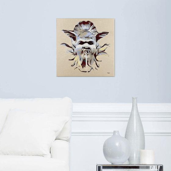 Mask with triton's head