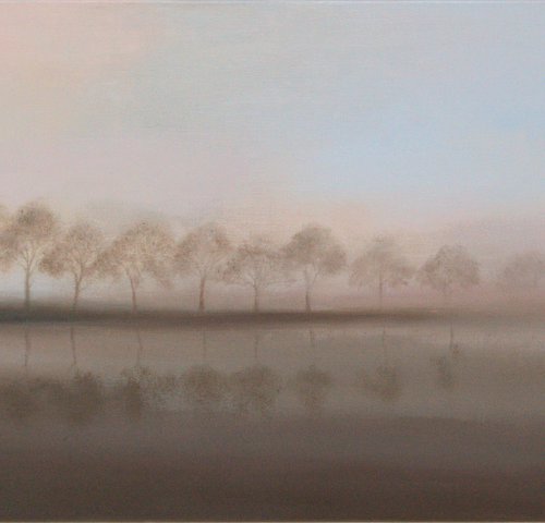 Line of Trees on the Labbe River by Renata Retrová