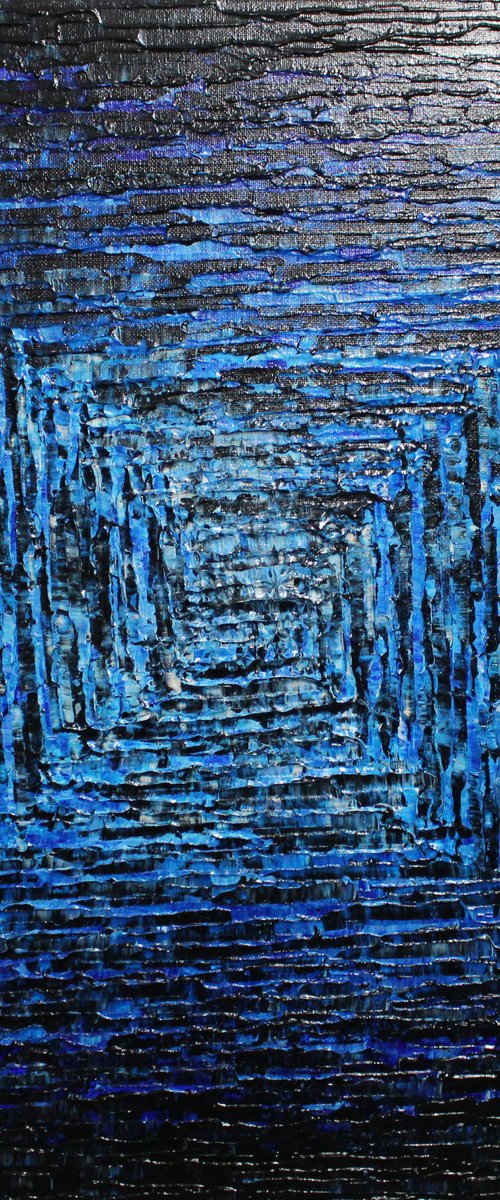Blue square gradient by Jonathan Pradillon