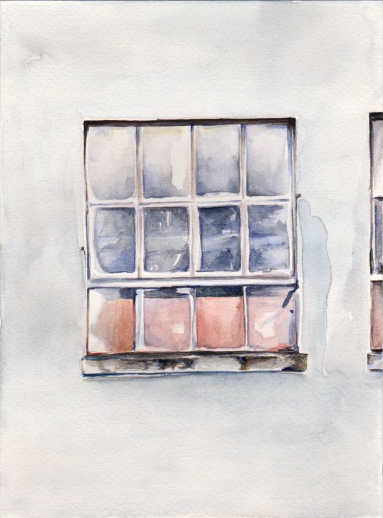 Window - Watercolor painting A5