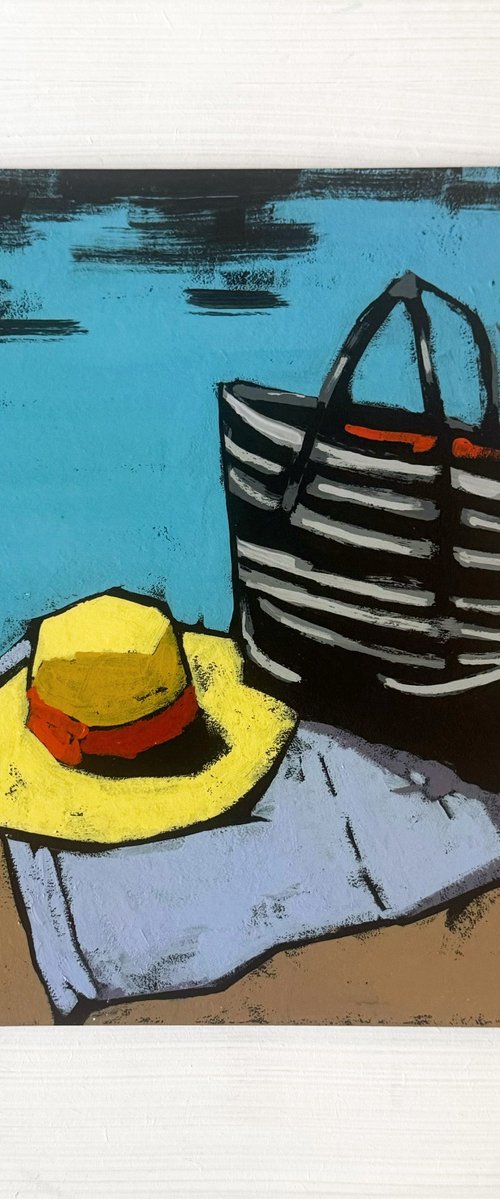 Yellow Sun Hat by Daria Baklykova