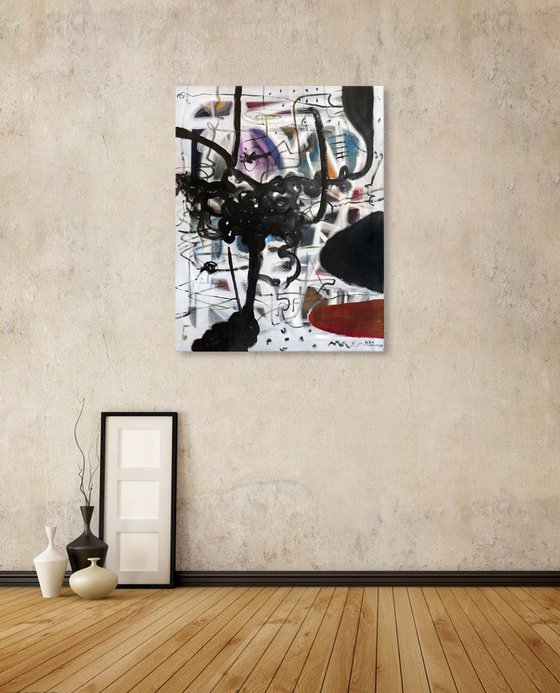 Ace of cups. abstract painting