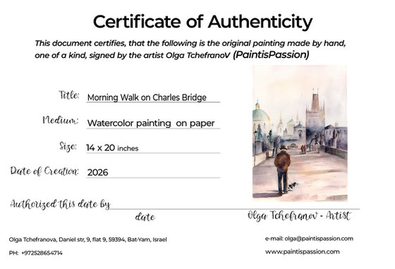 Morning Walk on Charles Bridge