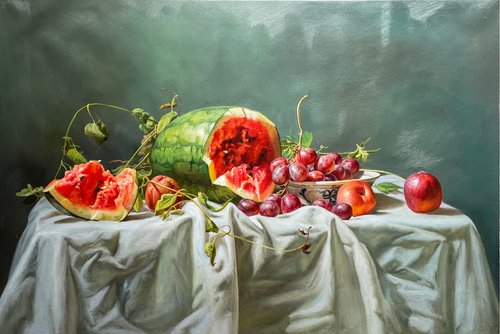 Watermelon and grape c195 by Kunlong Wang