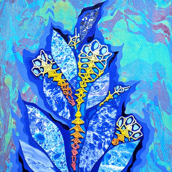 Blue Garden, set of 3