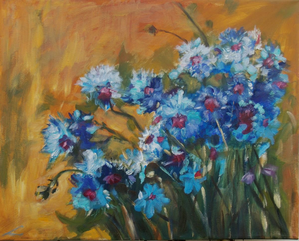 Сornflowers by Elena Sokolova