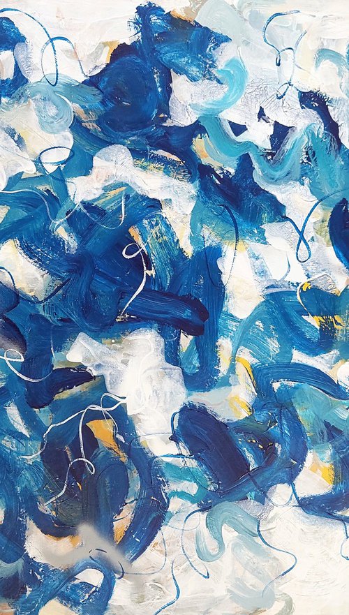 Blue Flowers by Cristian Cuevas