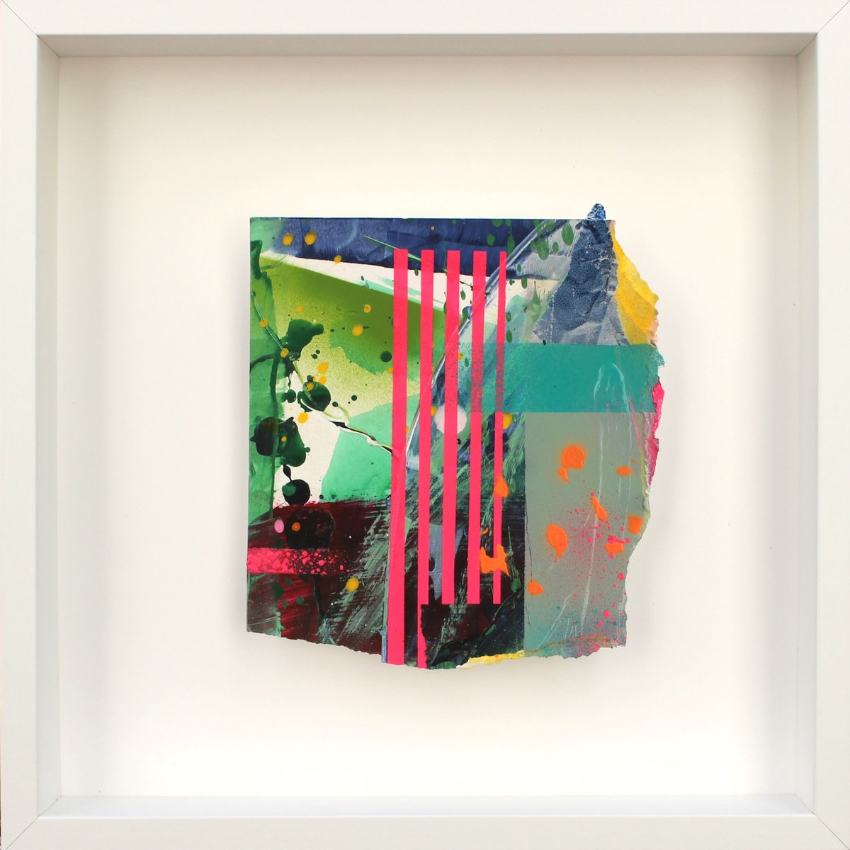 Abstract Painting By Daniela Schweinsberg, 15 X 15, Urban Jungle #4, Original Artwork