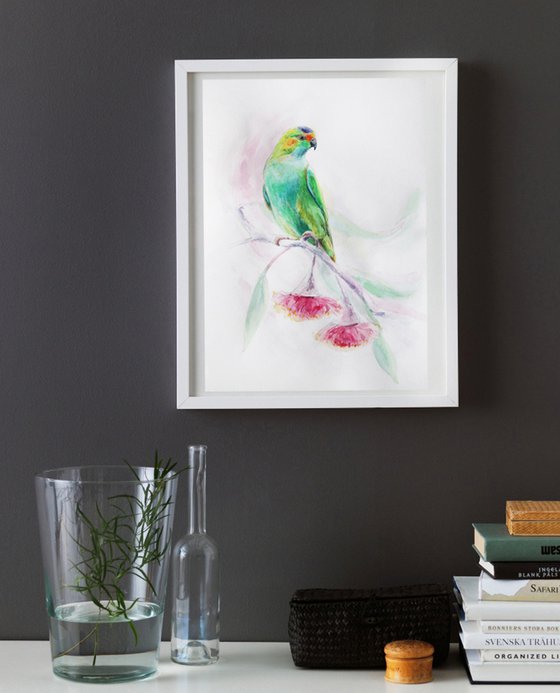 Watercolor painting Bird