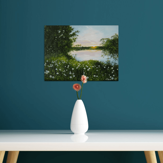 Summer Sunset Meadow