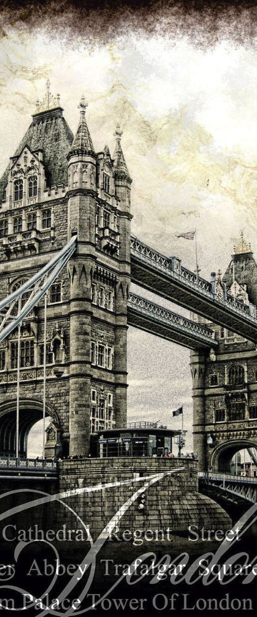 Tower Bridge/XL large original artwork by Javier Diaz
