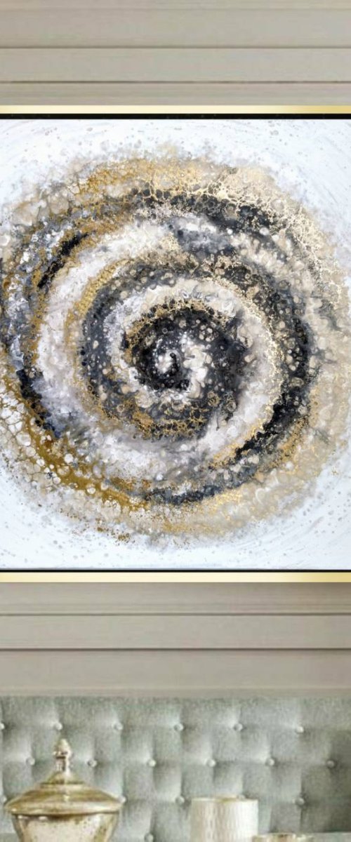 "Cassiopeia " 91x91cm by Eleni Denart