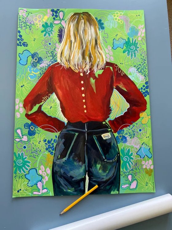 Colorful Woman Floral