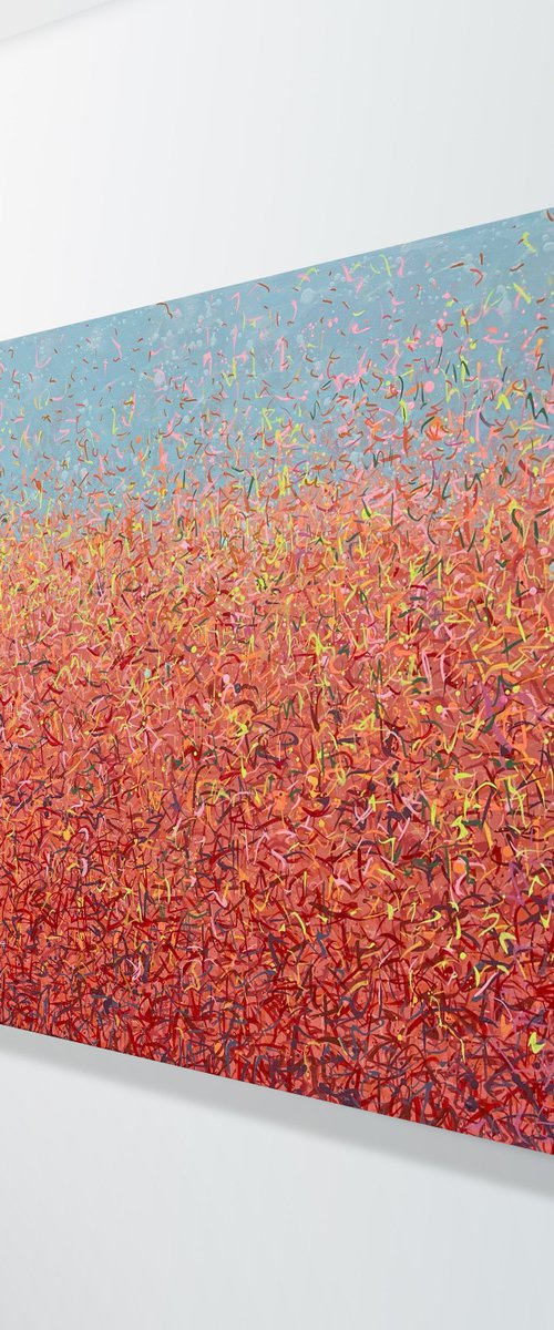 Watarrka Glow 152 x 76cm acrylic on canvas by George Hall