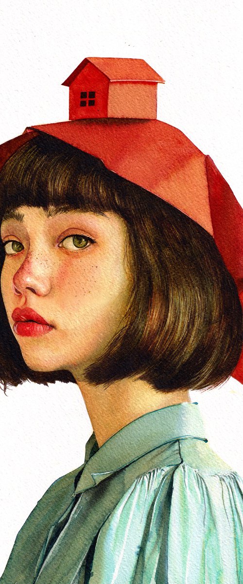 Girl with Paper House by REME Jr.