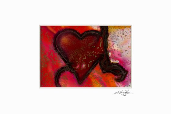 Heart Collection 33 - 3 Small Matted paintings by Kathy Morton Stanion