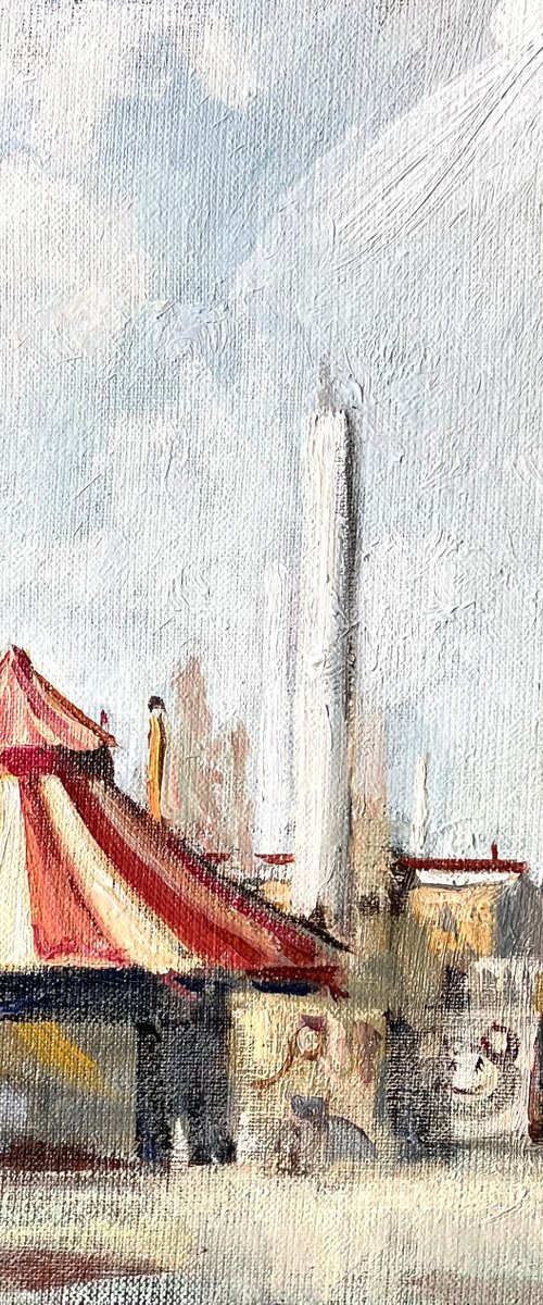 Circus tents in Tempelhof park by Irina Zelenina