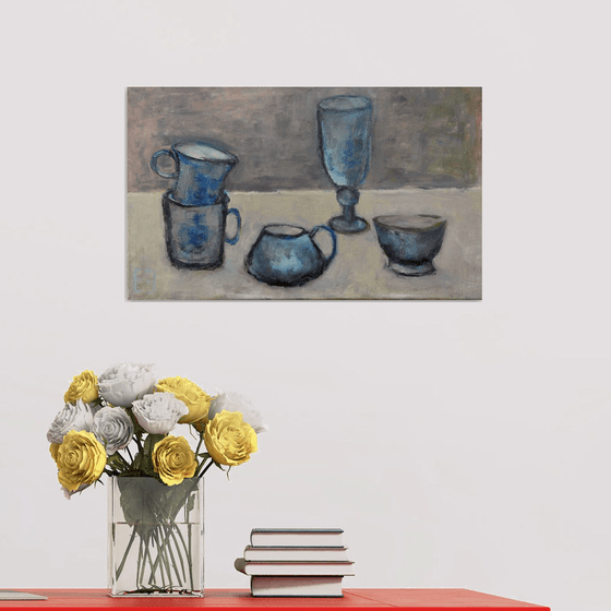 Sketch of the blue cups