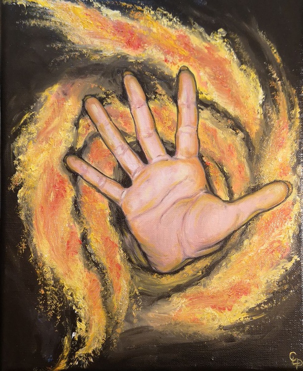 Wheels Of Fire Oil Painting By Cecile Pardigon Artfinder